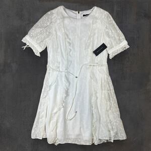 Tommy Hilfiger Women's Size 8 Short Sleeve Knee-length Fit‎ and Flare Chiffon